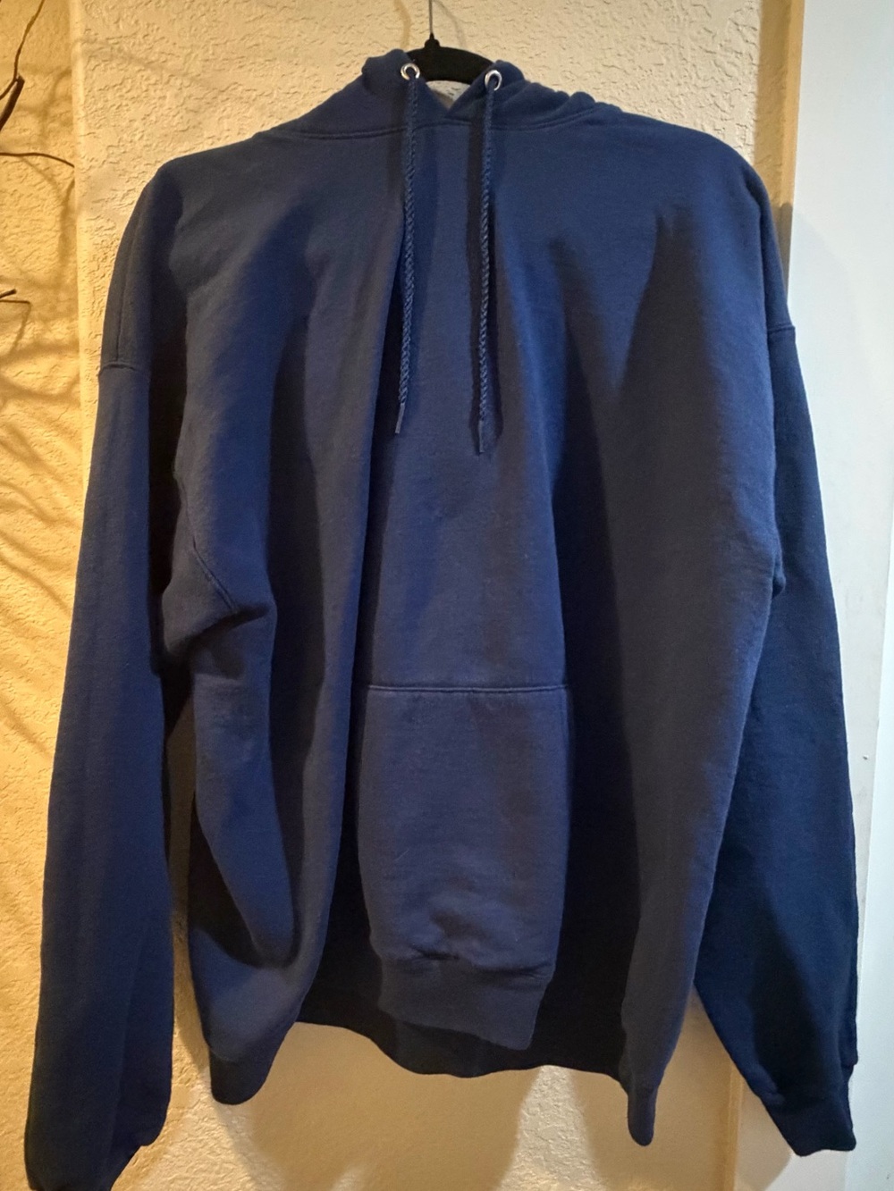 Men's Navy Pullover Hoodie - Comfortable Everyday Wear